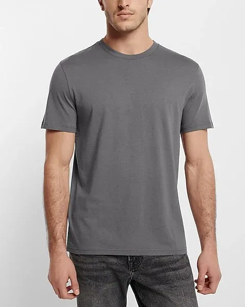 Round Neck Grey Tee